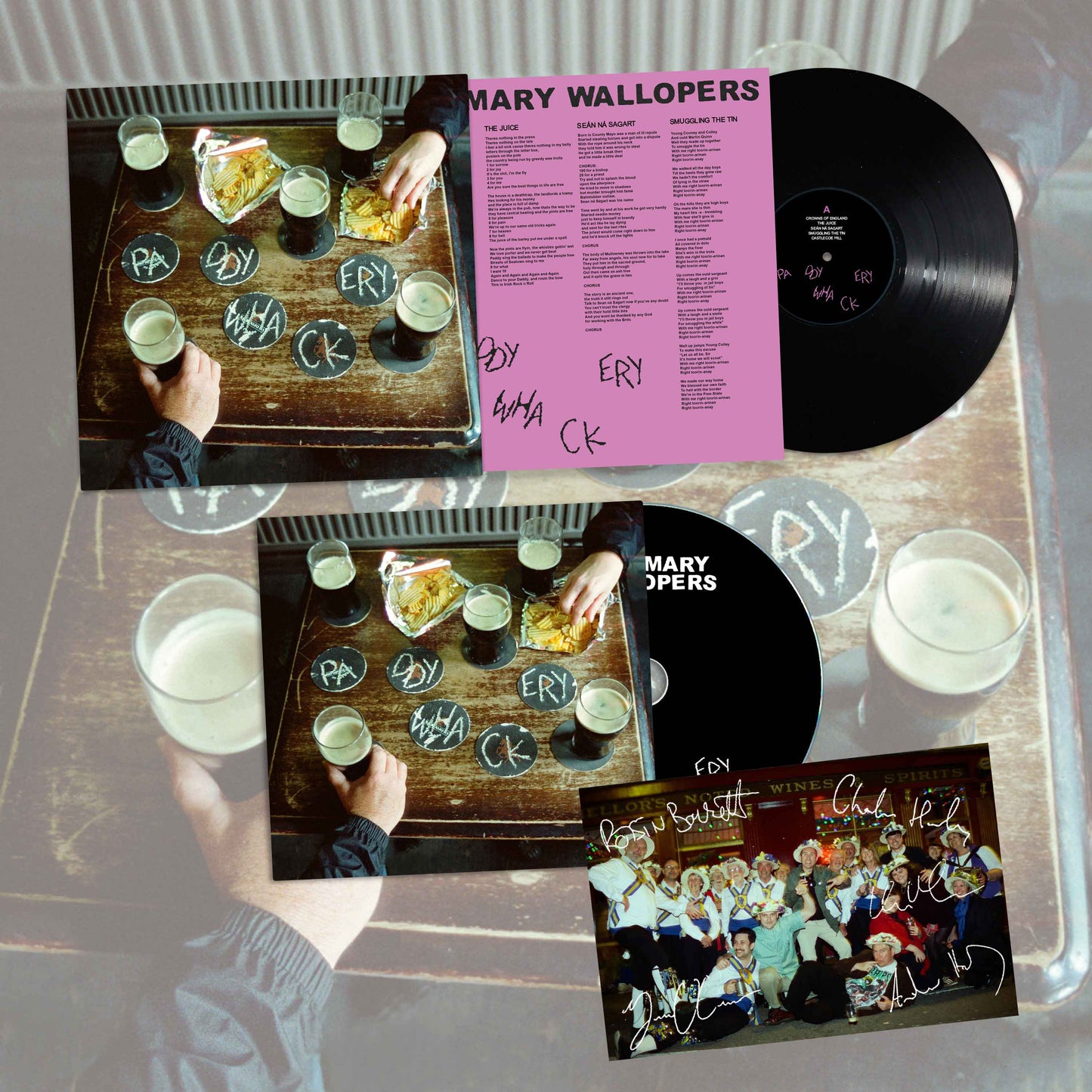 Paddywhackery Black LP + CD Bundle inc. Signed Print