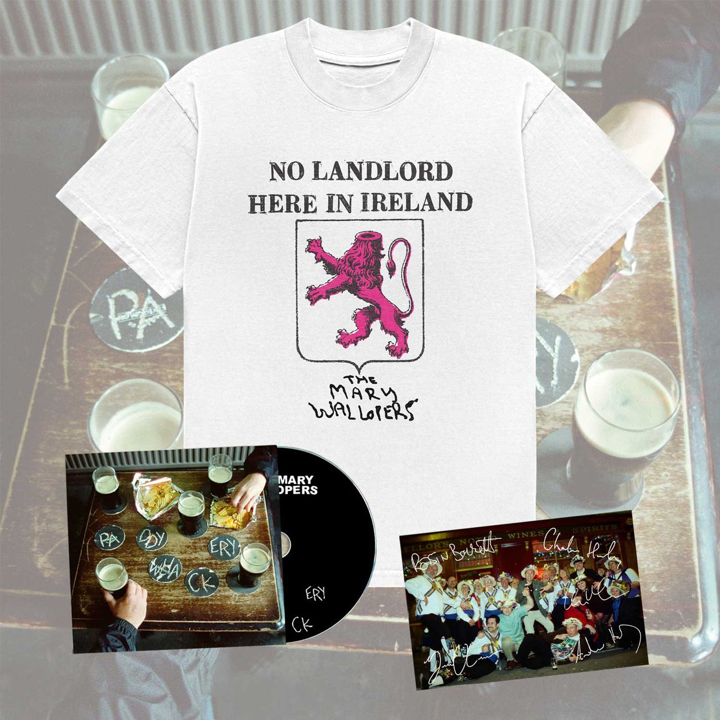 No Landlord Tee + Paddywhackery CD Bundle