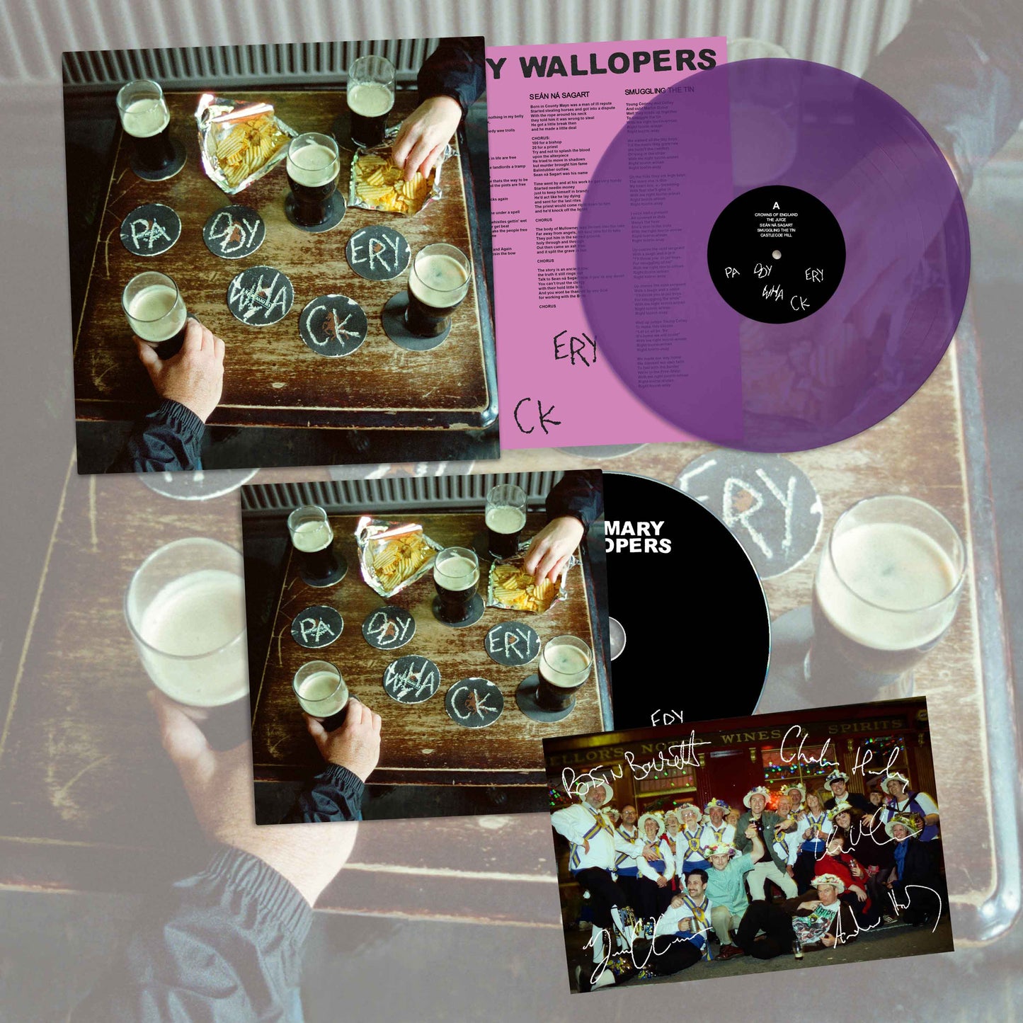 Paddywhackery Purple LP + CD Bundle inc. Signed print